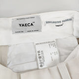 YAECA CHINO CLOTH PANTS STRAIGHT 69652 チノパンツ ベージュ レディース ヤエカ【中古】5-0222G∞