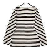 ORCIVAL バスクシャツ ボーダー フランス製 長袖Ｔシャツ カットソー ロンＴ オフホワイト ネイビー レディース オーシバル/オーチバル【中古】5-0222M∞