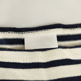 ORCIVAL バスクシャツ ボーダー フランス製 長袖Ｔシャツ カットソー ロンＴ オフホワイト ネイビー レディース オーシバル/オーチバル【中古】5-0222M∞