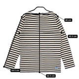 ORCIVAL バスクシャツ ボーダー フランス製 長袖Ｔシャツ カットソー ロンＴ オフホワイト ネイビー レディース オーシバル/オーチバル【中古】5-0222M∞