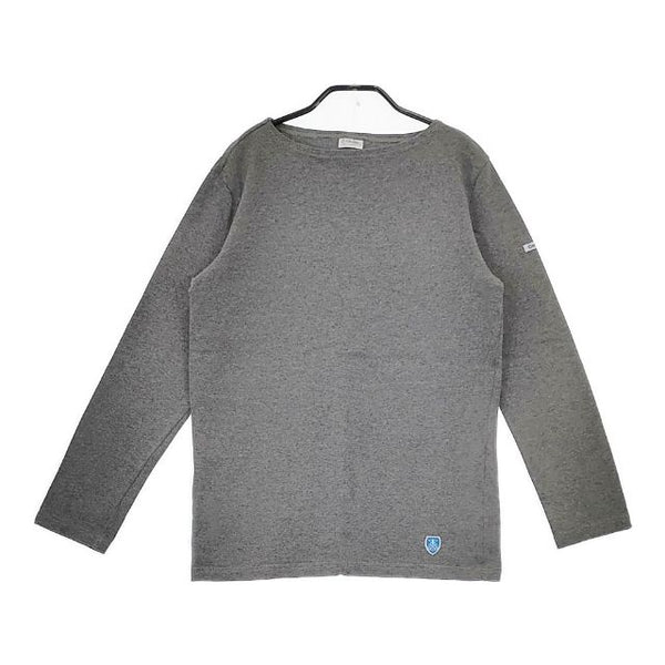 ORCIVAL バスクシャツ フランス製 長袖Ｔシャツ カットソー ロンＴ グレー レディース オーシバル/オーチバル【中古】5-0222M∞