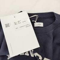 CIOTA 新品 Printed Sweatshirt サイズ6 CSLM-123 定価29700円 スウェット ネイビー メンズ シオタ【中古】4-1210M♪