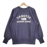CIOTA 新品 Printed Sweatshirt サイズ5 CSLM-123 定価29700円 スウェット ネイビー メンズ シオタ【中古】4-1210M♪