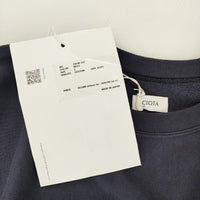 CIOTA 新品 Printed Sweatshirt サイズ5 CSLM-123 定価29700円 スウェット ネイビー メンズ シオタ【中古】4-1210M♪