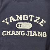 CIOTA 新品 Printed Sweatshirt サイズ5 CSLM-123 定価29700円 スウェット ネイビー メンズ シオタ【中古】4-1210M♪