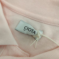 CIOTA 新品 定価 Polo Shirts Dress（drop tail）CSLM-130-WP 定価27500円 半袖半袖 ワンピース ピンク レディース シオタ【中古】5-0421S∞