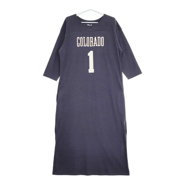 CIOTA 新品 Football 3/4 Sleeve T-Shirts Dress CSLM-125-WP 定価27500円 七分袖 ワンピース ネイビー レディース シオタ【中古】5-0421M∞
