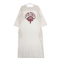 CIOTA 新品 Football 3/4 Sleeve T-Shirts Dress CSLM-125-WP 定価27500円 七分袖 ワンピース オフホワイト レディース シオタ【中古】5-0421M∞