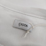 CIOTA 新品 Football 3/4 Sleeve T-Shirts Dress CSLM-125-WP 定価27500円 七分袖 ワンピース オフホワイト レディース シオタ【中古】5-0421M∞