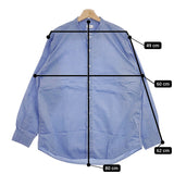 CIOTA 新品 スビンコットンタイプライターバンドカラーシャツ 6 SHLM-102M-PWH 定価26400円 長袖シャツ ブルー メンズ シオタ【中古】4-1210M♪#