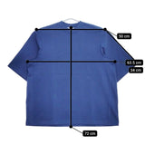 kontor 新品 WIDE MOCK-NECK T-SHIRT 定価22000円 インディゴ 2 半袖Ｔシャツ カットソー ブルー メンズ コントール【中古】5-0503S∞