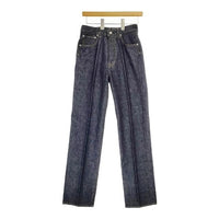 AURALEE 新品 HARD TWIST DENIM 5P PANTS 26 定価29700円 A00P02DM センタープレス デニムパンツ ネイビー レディース オーラリー【中古】5-0203G∞