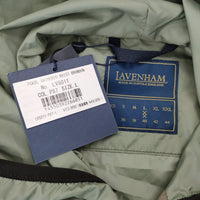 LAVENHAM 新品 PACKABLE GATHERED WAIST BRUNDON サイズL 定価53900円 パッカブル コート カーキ メンズ ラベンハム【中古】4-1210M♪