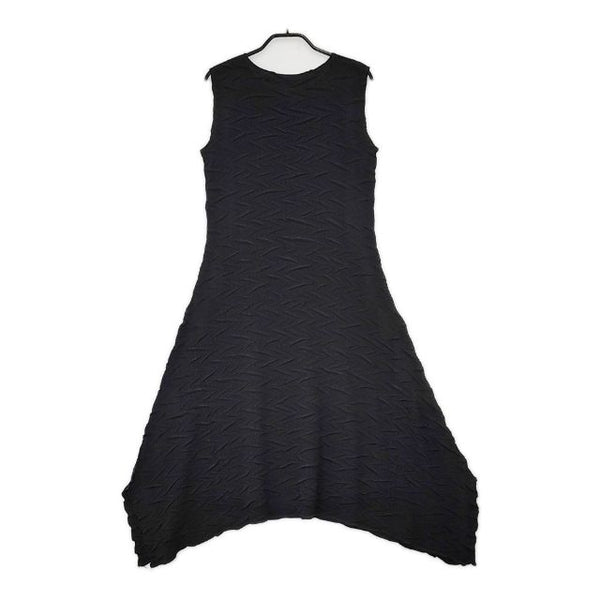 ISSEY MIYAKE プリーツ　ロングジレ　ベスト　ワンピース ISSEY MIYAKE ウェーブプリーツ M63FH184 ノースリーブドレス
