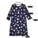 marimekko PLAMA レーヨンストレッチ ワンピース チュニック ネイビー グレー レディース マリメッコ【中古】5-0226M∞