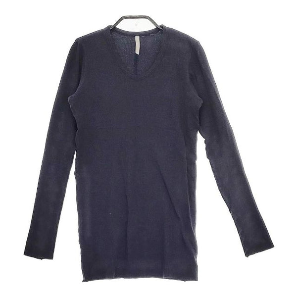 NO CONTROL AIR コットンモダール 長袖Ｔシャツ カットソー ロンＴ ネイビー レディース ノーコントロールエアー【中古】5-0120M∞