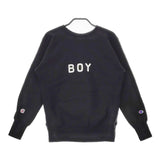 Champion/BEAMS BOY トレーナー リバースウィーブ サイズS CWSJ018 スウェット ブラック レディース チャンピオン/ビームスボーイ【中古】5-0103T△