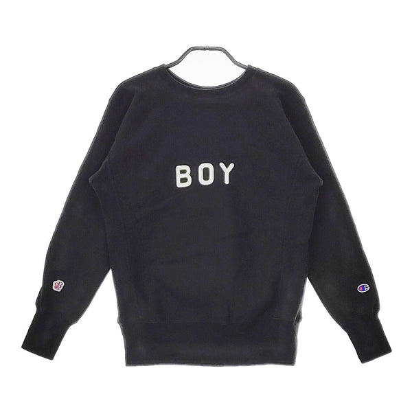 Champion/BEAMS BOY トレーナー リバースウィーブ サイズS CWSJ018 スウェット ブラック レディース チャンピオン/ビームスボーイ【中古】5-0103T△