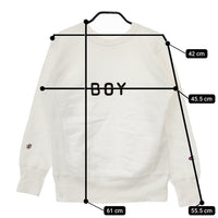 Champion/BEAMS BOY トレーナー リバースウィーブ サイズS CWSJ018 スウェット ホワイト レディース チャンピオン/ビームスボーイ【中古】5-0103T△