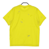 mina perhonen choucho EV0520 サイズS 刺繍 半袖Ｔシャツ カットソー イエロー レディース ミナペルホネン【中古】5-0515S∞