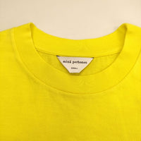 mina perhonen choucho EV0520 サイズS 刺繍 半袖Ｔシャツ カットソー イエロー レディース ミナペルホネン【中古】5-0515S∞