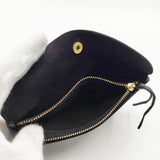 CLASKA MARINEDAY POUCH WALLET mini 小銭入れあり レザー 二つ折り財布 ブラック レディース クラスカ【中古】5-0306G∞