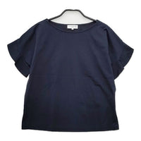 Mackintosh コットン混 プルオーバー 半袖 ブラウス シャツ ネイビー レディース マッキントッシュ【中古】5-0515S∞