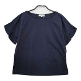 Mackintosh コットン混 プルオーバー 半袖 ブラウス シャツ ネイビー レディース マッキントッシュ【中古】5-0515S∞