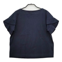 Mackintosh コットン混 プルオーバー 半袖 ブラウス シャツ ネイビー レディース マッキントッシュ【中古】5-0515S∞