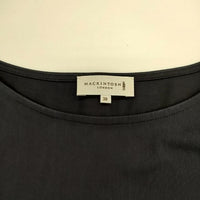 Mackintosh コットン混 プルオーバー 半袖 ブラウス シャツ ネイビー レディース マッキントッシュ【中古】5-0515S∞