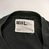 MHL. 595-0169506 LIGHT COTTON JERSEY Ｔシャツ カットソー ブラック レディース エムエイチエル【中古】5-0412M△
