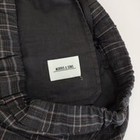 Morris&Sons ウール混 チェック イージーパンツ サイズ1 パンツ チャコールグレー ピンク レディース モリスアンドサンズ【中古】4-1216T△