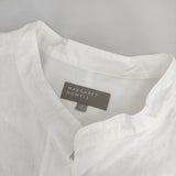 MARGARET HOWELL 578-6153002 DENSE SHIRTING COTTON SHIRTS コットン 長袖シャツ ホワイト レディース マーガレットハウエル【中古】5-0226M∞