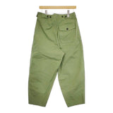 MHL. 595-3243504 DRY NATURAL COTTON CANVAS パンツ 23AW カーキ レディース エムエイチエル【中古】5-0120G∞