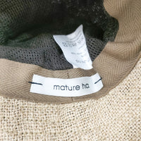 mature ha jute drape hat ジュートドレープハット ジュート ラミー 帽子 ハット ベージュ レディース マチュアーハ【中古】5-0526M◎