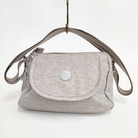 Kipling 新品 キーホルダー付き ショルダーバッグ ベージュ Denim coffee レディース キプリング【中古】5-0802G∞