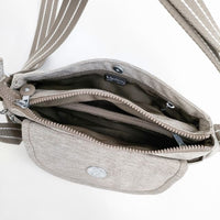 Kipling 新品 キーホルダー付き ショルダーバッグ ベージュ Denim coffee レディース キプリング【中古】5-0802G∞