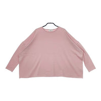 SLOBE IENA Vis/Peビッグプルオーバー 定価9900円 ニットソー 長袖Ｔシャツ カットソー ロンＴ 23SS ピンク レディース スローブイエナ【中古】5-0226M∞