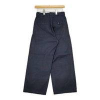 YAECA CHINO CLOTH PANTS WIDE ワイド 60602 チノパンツ ネイビー レディース ヤエカ【中古】5-0625G∞