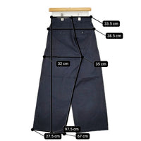 YAECA CHINO CLOTH PANTS WIDE ワイド 60602 チノパンツ ネイビー レディース ヤエカ【中古】5-0625G∞