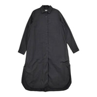 YAECA WRITE LONG SHIRT ONEPIECE ロングシャツワンピース 98104 ワンピース ブラック レディース ヤエカ【中古】5-0625M∞