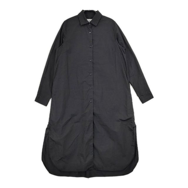 YAECA WRITE LONG SHIRT ONEPIECE ロングシャツワンピース 98104 ワンピース ブラック レディース ヤエカ【中古】5-0625M∞