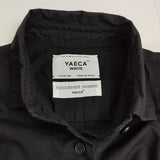 YAECA WRITE LONG SHIRT ONEPIECE ロングシャツワンピース 98104 ワンピース ブラック レディース ヤエカ【中古】5-0625M∞