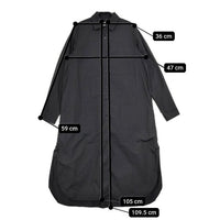 YAECA WRITE LONG SHIRT ONEPIECE ロングシャツワンピース 98104 ワンピース ブラック レディース ヤエカ【中古】5-0625M∞