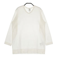 NO CONTROL AIR 強撚コットンニットジョーゼット NC041TF 製品洗い 長袖Ｔシャツ カットソー ロンＴ ホワイト レディース ノーコントロールエアー【中古】5-0625M∞