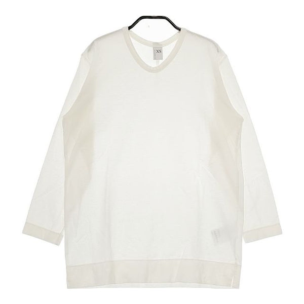 NO CONTROL AIR 強撚コットンニットジョーゼット NC041TF 製品洗い 長袖Ｔシャツ カットソー ロンＴ ホワイト レディース ノーコントロールエアー【中古】5-0625M∞