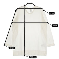 NO CONTROL AIR 強撚コットンニットジョーゼット NC041TF 製品洗い 長袖Ｔシャツ カットソー ロンＴ ホワイト レディース ノーコントロールエアー【中古】5-0625M∞