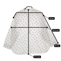 ARTS&SCIENCE 干支 虎 トラ 0213-M2053-1121 プルオーバー 長袖シャツ ホワイト ブルー ユニセックス アーツ&サイエンス【中古】5-0419M∞