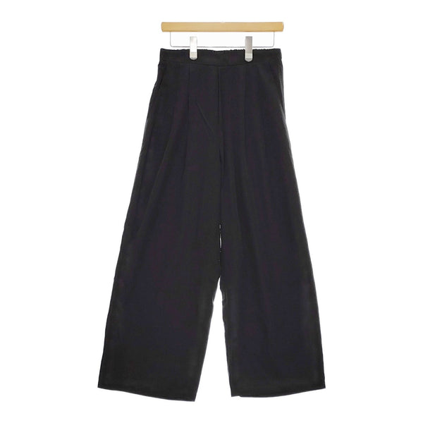 veritecoeur コンフォータブルパンツ 定価28600円 VC-2493B 2タックワイド パンツ 23SS ブラック レディース ヴェリテクール【中古】5-0216M♪