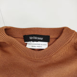 veritecoeur ユニセックスワイドクルーネックニット 定価30800円 VCK-276U サイズ2 ニット 24SS ブラウン ヴェリテクール【中古】5-0215M♪